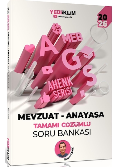Yediiklim 2026 Meb Ags Ahenk Serisi Eğitimin Temelleri-eğitim Sisteminin Genel Yapısı-mevzuat Anayasa Tamamı Çözümlü Soru Bankası Seti 3 Kitap
