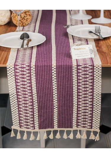 Dolce Casa Masa İçin Dekoratif Yastık Örtü, 35x145 316926051 Leylak