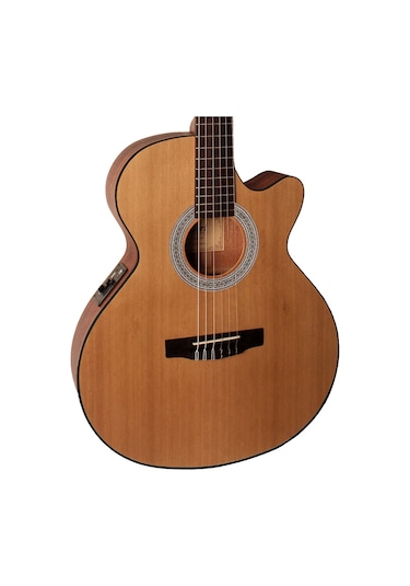 Cort Cec1 Op Elektro Klasik Gitar Kılıf + Askı + Jak + Pena