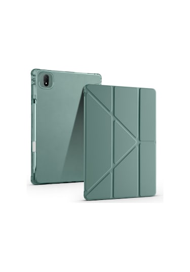 Honor Magic Pad 2 Uyumlu Kalem Bölmeli Uyku Modlu Standlı Trifolding Tablet Kılıfı Kılıf