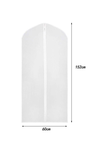 Suntek Giysi Kapağı Seyahat Toz Kıyafet Saklama Çantası 60x152cm