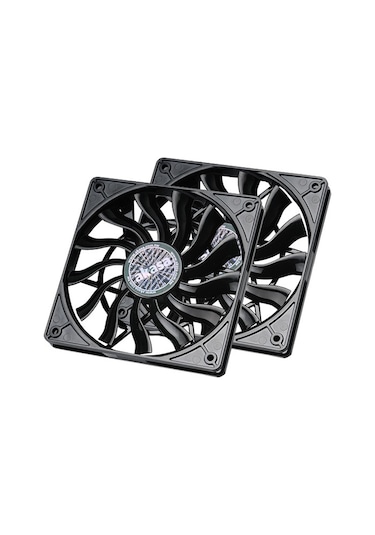 Akasa 12Cm Slim Pwm Yüksek Performans Siyah Kasa Fanı Ak Fn078