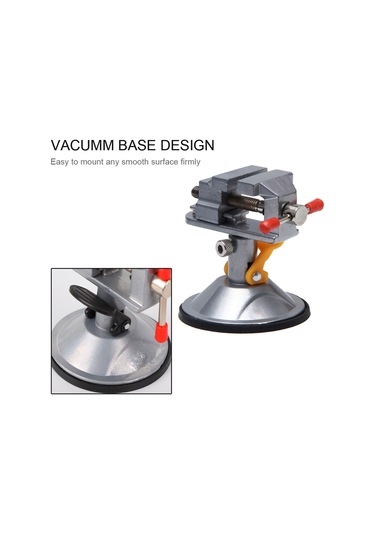 Yaleker Alüminyum Mini Süspansiyon Somun - 360 Derece Döner Baş - 12-55mm Tutma Aralığı - Pervane Olmadan - Gri Gümüş