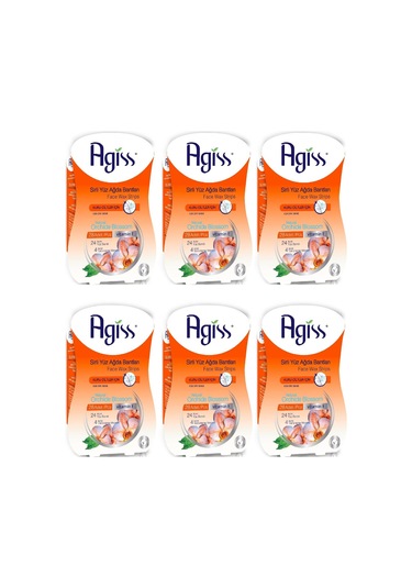 Agiss Kuru Cilt Sir Ağda Bandı Yüz 6 Adet