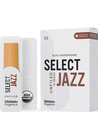 Daddario Woodwinds Organic Select Jazz Unfiled Alto Saksafon Kam