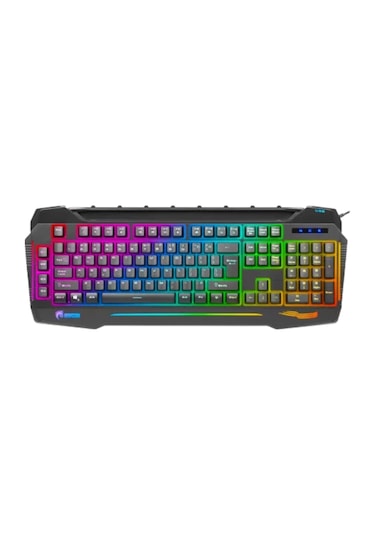 Klavye Gk702-rgb Black Kablolu Multımedya Q Tr
