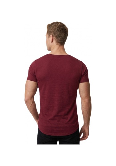 Deepsea Erkek Bordo Geniş Yaka Likralı Tişört Oval Yaka Slim Fit Eteği Oval Açık Yaka T-shirt 1801199 Bordo Deepsea Erkek Bordo Geniş Yaka Likralı Tişört Oval Yaka Slim Fit Eteği Oval Açık Yaka T-shirt 1801199 Bordo