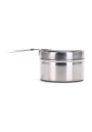 1x Taşınabilir Rüzgar Geçirmez Saplı Alkol Soba Yakıt Acil Durum Hayatta Kalma Açık Hava Aracı Gümüş