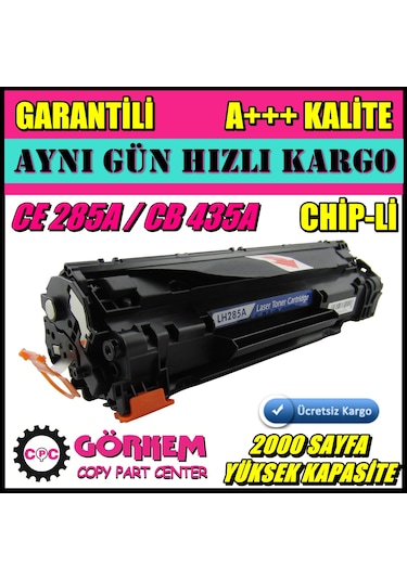 Hp Laserjet P1005 (Cb410A) Uyumlu Toner (Cb435A) N11.21263