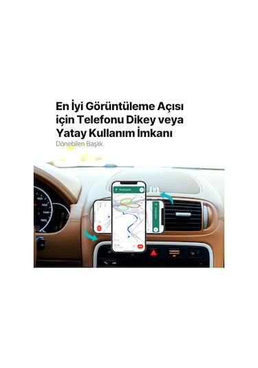 Easydrive Pro M Magsafe Uyumlu Araç İçi Telefon Tutucu Siyah