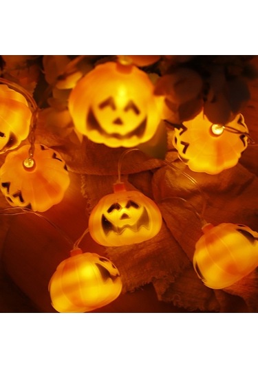 Novahub Kadılar Bayramı 3m 20 Led Işık, 8 Modlu Korku Kabak Dekorasyon Aydınlatma