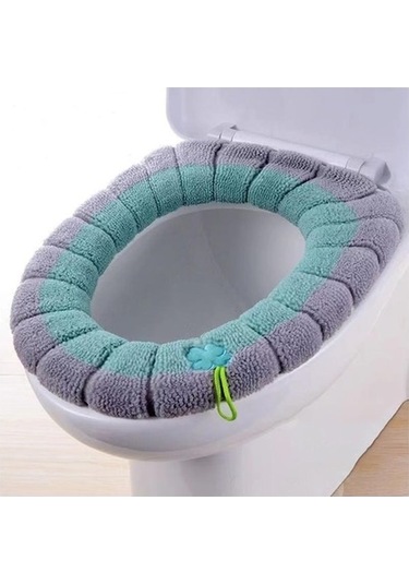 Tongxida Bej Banyo Klozet Kapağı Yumuşak Isıtıcı Mat, Konforlu Kullanım, Bej Bej