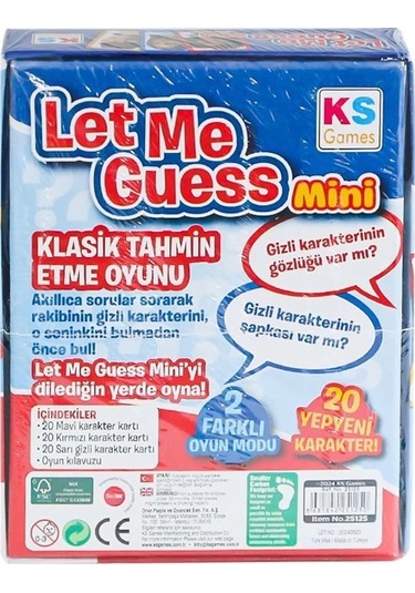 25125 Let Me Guess Mini -ks Games