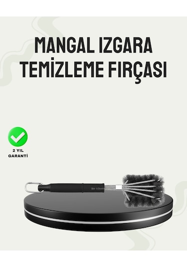 Paslanmaz Çelik Telli Mangal Temizlik Fırçası Çok Renkli