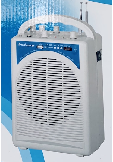 Betavo Sk-290 Kablosuz Mikrofonlu Ses Amplifikatör Hoparlör + Yak