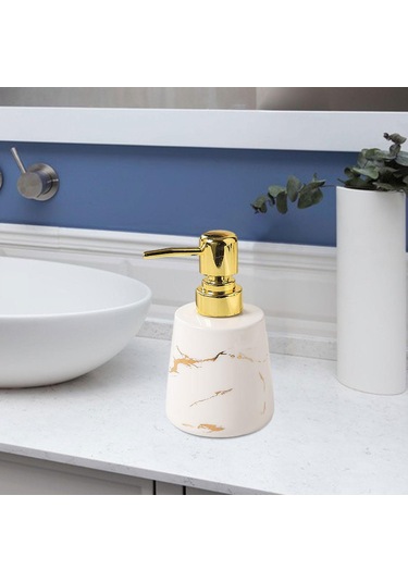 Suntek Banyo Otel Tezgahı Beyaz Için Sabunluk Boş Banyo Sıvı Kabı Beyaz