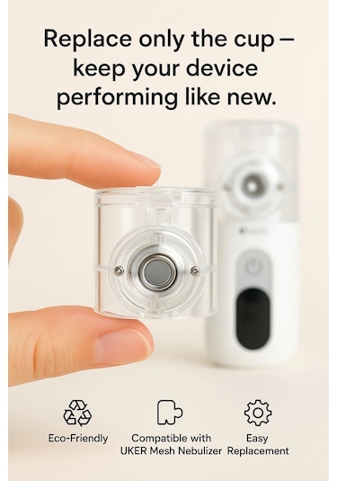 Uker Sessiz Şarjlı Dijital Mesh Nebulizer
