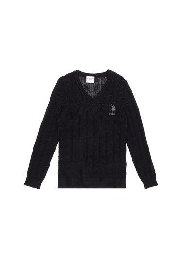 U.s. Polo Assn. Erkek Çocuk Siyah Kazak /triko 50315639-vr046 Siyah