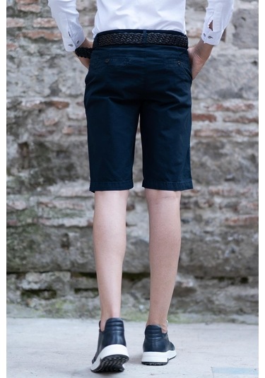 Gabardin Kumaş Pamuklu Regular Fit Chino Yan Cep Erkek Şort