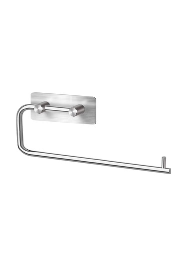 Kağıt Havluluk Yapışkanlı Çift Çubuklu Paslanmaz Çelik Krom Rengi Krom