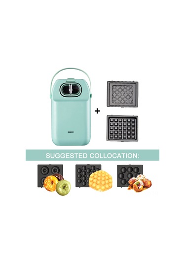 Yuntech01 14x14cm F Modeli Gofret Tepsisi - Sadece H34031 Gofret Makinesi İçin - Anti Yapışkan Kaplama Siyah