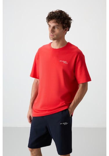 Tommy Life Fiesta - Lacivert Pamuklu Kalın Yumuşak Dokulu Oversize Fit Nakışlı Erkek Şort Takım - 85250 Kırmızı Tommy Life Fiesta - Lacivert Pamuklu Kalın Yumuşak Dokulu Oversize Fit Nakışlı Erkek Şort Takım - 85250 Kırmızı