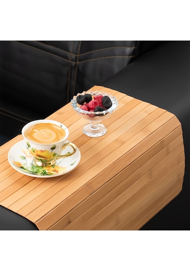 Porsima 220027 Bambu Koltuk Matı Katlanabilir Yan Sehpa