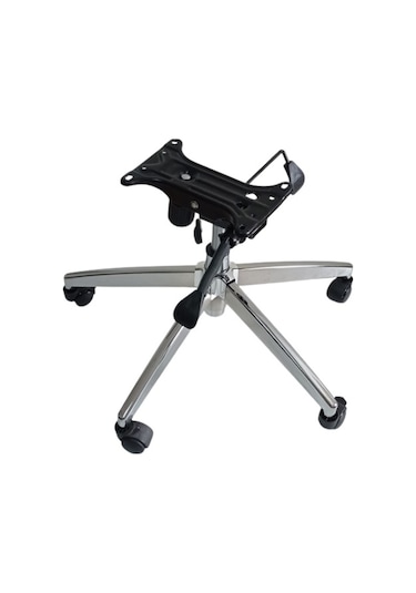 Kamusalmarket Makam Koltuğu Ayağı Çap 70 Cm Çift Kol Mekanizma Krom Pistonlu