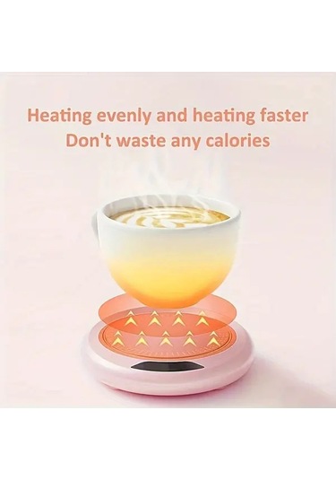 Willowhaven Yeşil Akıllı Dokunmatik Kontrollü Isıtmalı Bardak Altlığı 3 Seviye Ofis Ev Isıtıcısı