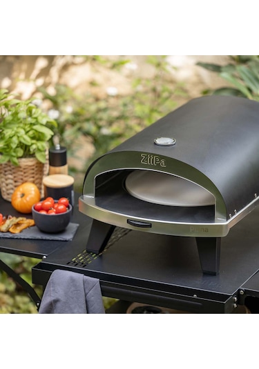 Ziipa Piana Gazlı Pizza Fırını Karbon Zp-22-043 Ziipa Renkli