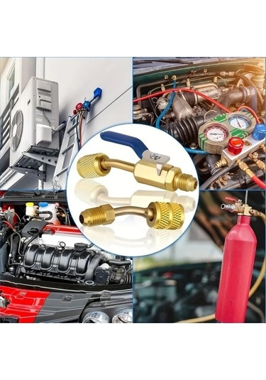 Pazly R410a Kompakt Top Valfi 1/4 Sae, 1/4 Sae Erkek, 3 Parça Hvac Adaptörleri, R134a, R12, R22, R502 - Guangdong Menşeli Kaliteli Metal Malzemeli