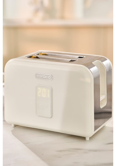 Karaca Multicrust Retro Ekmek Kızartma Makinesi Cream