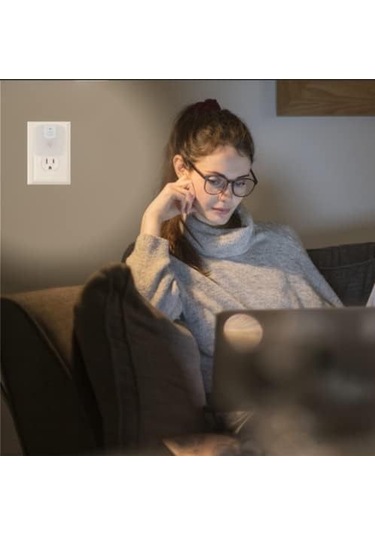 Youtek Xs-010-pır Akıllı Led Pır Sensörlü Duvar Lambası, 1.5w Isık Kontrol Ve Şarj Fonksiyonu, Koridor, Balkon, Garaj Için Dış Ve İç Aydınlatma Kare, Sıcak Işık Diğer