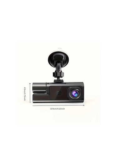 Dashanshop Çift Kameralı Araç Kamerası 1080p Ön 480p Arka Geniş Açı Gece Görüşü Dijital Ayna