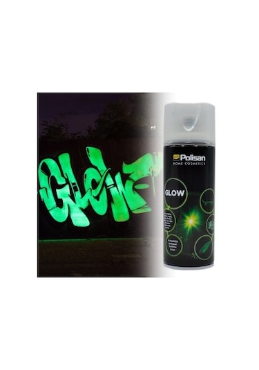 Polisan Sprey Fosforlu Boya Glow 400 ML Karanlıkta Parlayan Boya