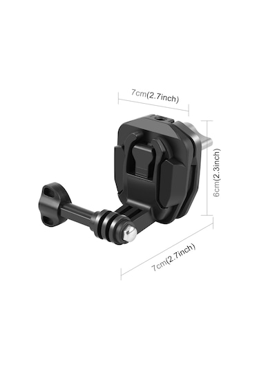 Mufunye Puluz Pu942b Motosiklet Rüzgarlık Kamera Bağlantı Aparatı - Gopro, Djı, Insta360 Uyumlu