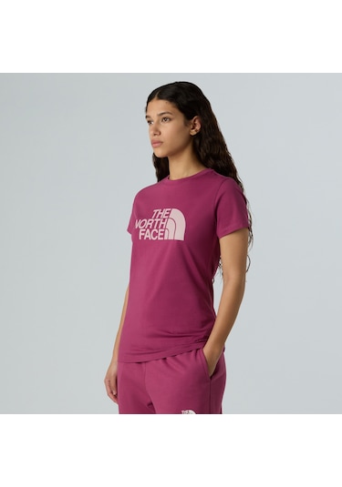 The North Face The Northfacew Ss Easy Tee Kadın Tişört Nf0a8a6d90m1 Nf0a8a6d90m1 Viş Vişne
