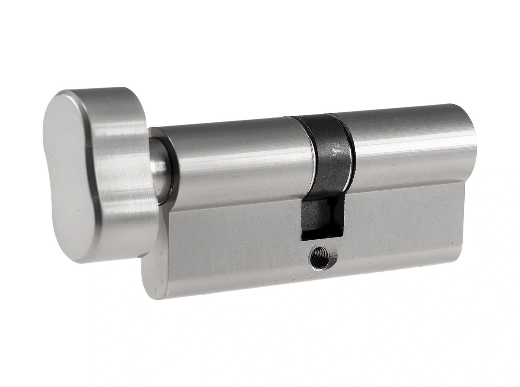 Folinda Güvenlik Kilidi Cilindiri 80mm - Alüminyum Kabuk Bakır Çekirdekli - Kırılma/delme/şok Koruma - Tek Yön Döndürücü - Ev/ofis Kilit Tamiri Gümüş