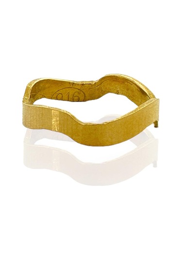 22 Ayar Altın Zikzak 3 Mm Alyans Yüzük