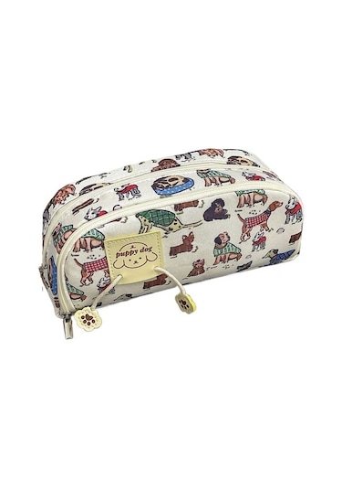 Retro Büyük Kapasiteli Leke Tutmaz Kırtasiye Çantası Ysubv3 Gri