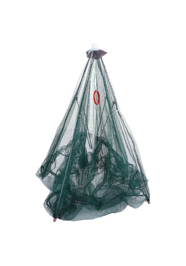 Aubyhe Otomatik Nilon Balık Av Ağı - 4 Delikli, 66x66cm, Avcılar İçin Yardımcı Araç