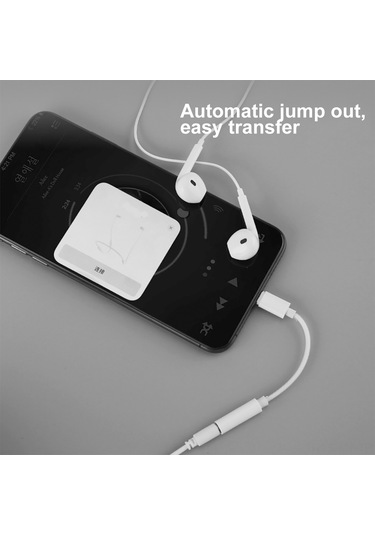 Mufunye Lightning'den 3.5mm'ye Ses Adaptörü - Telefon Ve Kulaklık Arası Hızlı Ses Transferi, Plug & Play, Dayanıklı Tpe Malzeme