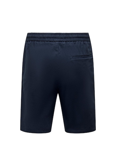 Only & Sons Onslinus 0007 Cot Lin Shorts Noos Erkek Şort-26437 - XS Lacivert