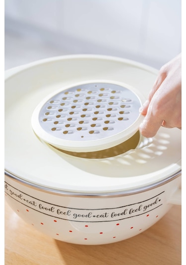 Feel Good Emaye Rendeli Karıştırma Kabı - 30 Cm Renkli