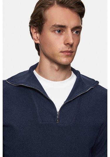 Twn Slim Fit Lacivert Düz Mont 2ec0735320350 Lacivert