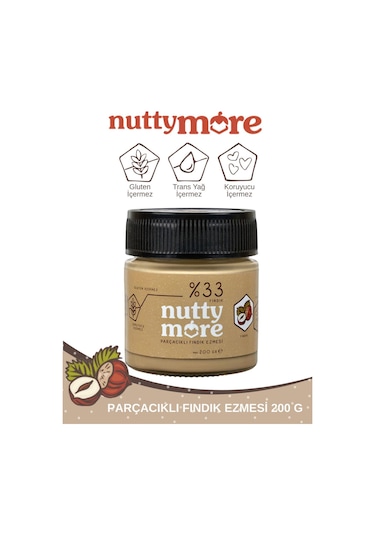 Abdurrahman Tatlıcı Tadıbu 330 Gr X 2 Adet & Nutty More %33 Fındık Parçacıklı Fındık Ezmesi 200 Gr