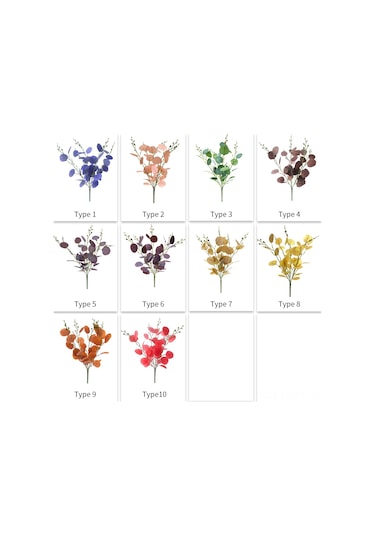 Suofeng Yapay Yapraklı Dekoratif Dallar - Ev Ve Bahçe İçin Dayanıklı Ve Şık Dekorasyon