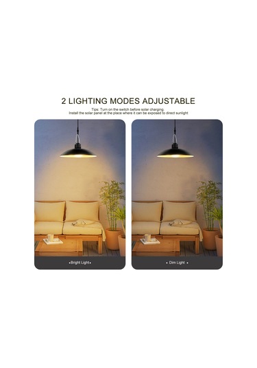 Symbee Güneş Enerjili 16 Led Bahçe/evler Için Ip65 Su Geçirmez Vintage Lambası - 2 Aydınlatma Modu Parlak/alçak Islak Işık Siyah