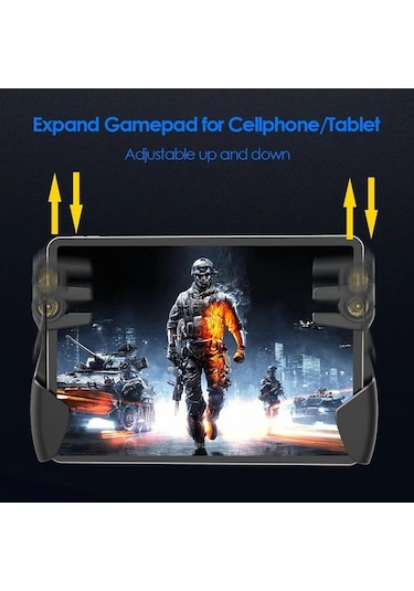 Xindoker Tablet Ve Akıllı Telefonlar İçin Altı Parmaklı Oyun Kolu - Hızlı Tepki, Şarj Portu Ve Anti Kayma Tasarımıyla Pubg Kontrol Cihazı