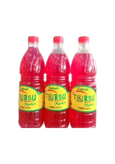 Turşu Market Acısız Doğal Günlük Turşu Suyu 3 x 1 L